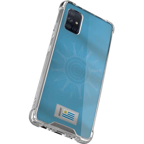 Uruguay Soccer Flag Galaxy A71 5G Clear Case